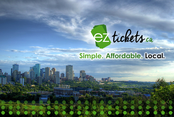 ezTickets over the Edmonton Skyline